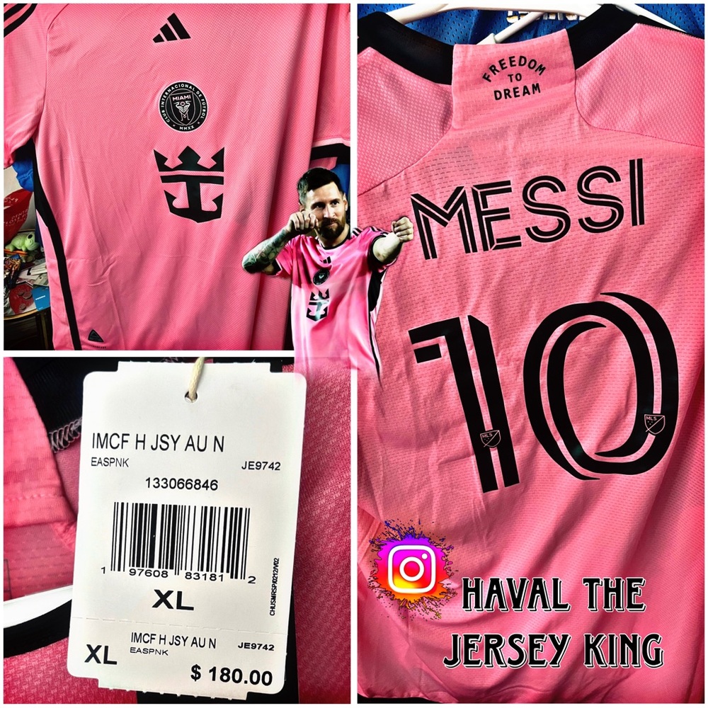 Men's Inter Miami CF Lionel Messi adidas Pink 2024 2getherness Authentic Jersey
